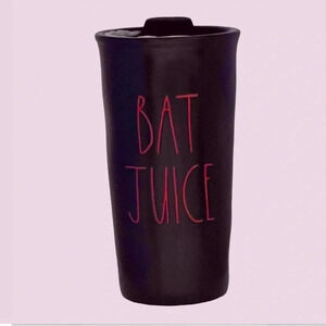 - Rae Dunn “Bat Juice” Travel Mug. Sealing lid. Durable Glazed Ceramic. New!